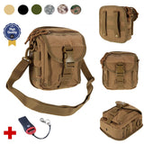 Bolsa militar táctica cruzada con 5 compartimentos y sistema MOLLE — imagen 1 de 8