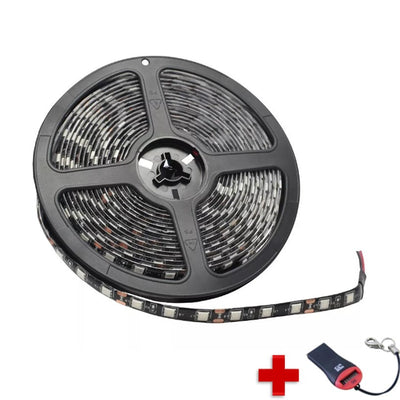 Tira LED multicolor RGB de 5 metros con control remoto