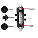 Luz trasera multicolor para bicicleta resistente al agua con hasta 12 horas de batería — imagen 2 de 2