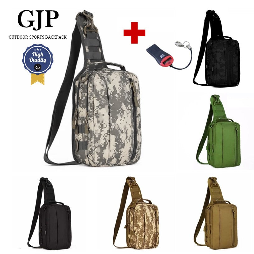 Mochila pechera táctica militar convertible negra de 6 litros con sistema MOLLE
