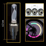 Par de luces LED multicolor para tapón de llanta de bicicleta o moto — imagen 2 de 6