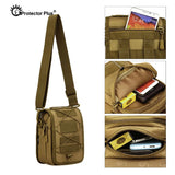 Mochila táctica militar multifuncional negra tipo mariconera en nailon 700D — imagen 3 de 5