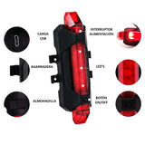 Luz trasera roja para bicicleta resistente al agua con hasta 12 horas de batería — imagen 3 de 3