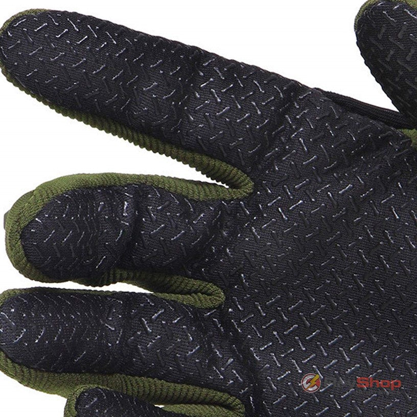 Guantes tácticos táctiles con protección en nudillos para moto