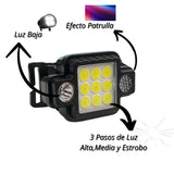 Linterna de cabeza LED con 5 modos y efecto patrulla — imagen 3 de 4