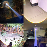 Linterna LED de largo alcance para camping, con zoom y carga USB — imagen 4 de 6