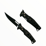 Navaja plegable automática con seguro y acabado mate — imagen 1 de 2