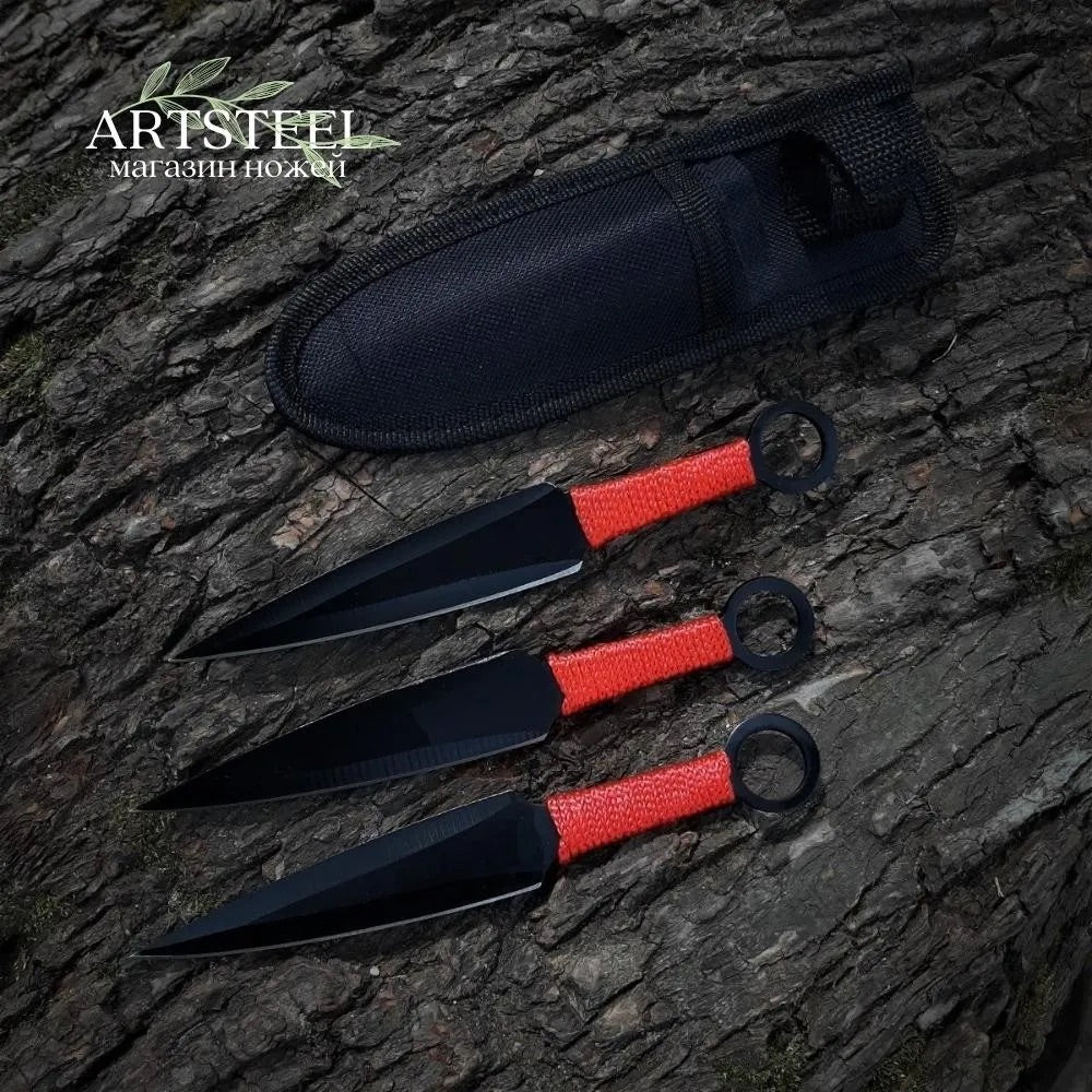 Cuchillo de lanzamiento con funda incluida para práctica deportiva