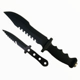 Cuchillo largo 2 en 1 con puñal secundario y funda incluida — imagen 6 de 8