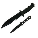 Cuchillo largo 2 en 1 con puñal secundario y funda incluida — imagen 8 de 8