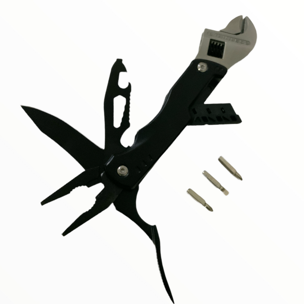 Llave perico ajustable multifuncional con 8 funciones