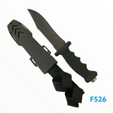 Cuchillo tipo Rambo con hoja de sierra y funda para campismo — imagen 5 de 5