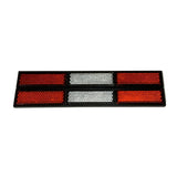 Reflejante vial autoadherible rojo y blanco de 17 cm para vehículos — imagen 1 de 6