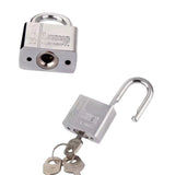 Candado antirrobo de acero inoxidable reforzado con 3 llaves — imagen 2 de 3