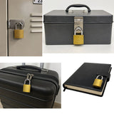 Mini candado de seguridad tipo laton con tres llaves para mochilas y lockers — imagen 3 de 3