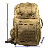 Mochila cruzada tipo maletín de 35 litros con sistema molle en caqui o negro — imagen 3 de 4