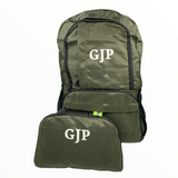 Mochila plegable ligera e impermeable en verde o negra, se compacta fácilmente — imagen 4 de 5