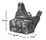 Pechera táctica militar impermeable de 10 litros en color caqui — imagen 2 de 4