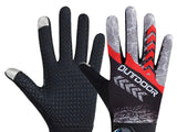 Guantes de motociclista touch en gris y verde — imagen 1 de 2