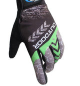 Guantes de motociclista touch en gris y verde — imagen 2 de 2