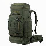 Mochila de marco interno de 70 litros con sistema molle en negro, caqui o verde — imagen 8 de 9