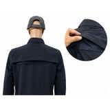 Camisa táctica de manga larga con malla transpirable y bolsillo con cierre — imagen 2 de 5