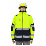Chamarra softshell de alta visibilidad reflectante para trabajo industrial — imagen 1 de 4