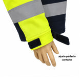 Chamarra softshell de alta visibilidad reflectante para trabajo industrial — imagen 3 de 4