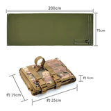Tapete de tiro plegable impermeable con sistema molle 200x75 cm — imagen 7 de 7