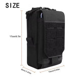 Bolso táctico molle multifuncional porta billetera en negro — imagen 2 de 5