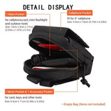 Bolso táctico molle multifuncional porta billetera en negro — imagen 4 de 5