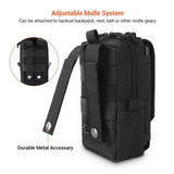 Bolso táctico molle multifuncional porta billetera en negro — imagen 5 de 5