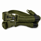 Portafusil táctico paracord 550 con brújula pedernal y silbato — imagen 7 de 7