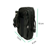 Bolso pouch táctico con sujeción molle y hebilla frontal — imagen 3 de 5