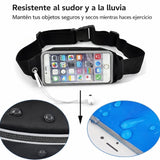 Cangurera deportiva impermeable con espacio para celular y audífonos — imagen 3 de 5