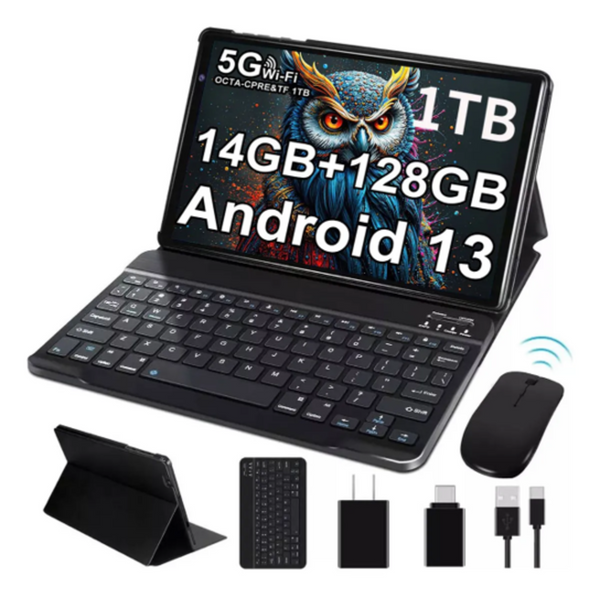 Tablet Android 14 10.1" 128GB -14GB de RAM gris