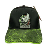 Gorra trucker snapback México con parche frontal en color negro y rojo — imagen 3 de 6
