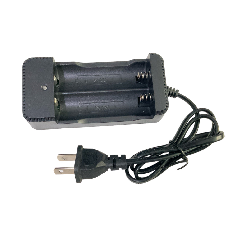 Cargador doble para pilas tipo 26650 modelo HLPC3