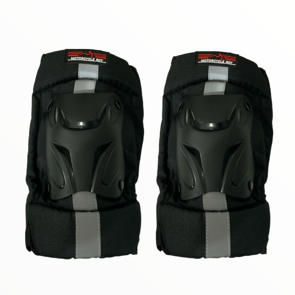Rodilleras con detalles reflejantes para motocross y deportes extremos