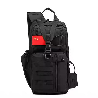 Mochila cruzada táctica de 32 litros con sistema molle y porta vaso