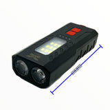 Luz delantera LED cob para bicicleta con efecto patrulla lateral y luz blanca central — imagen 5 de 5