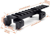 Riel adaptador táctico negro para montar accesorios en el arma — imagen 2 de 5
