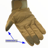 Guantes tácticos negros con protección en nudillos y dedos touch — imagen 2 de 5