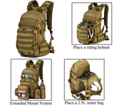 Mochila táctica de 30 litros impermeable en caqui o negro — imagen 3 de 6