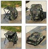 Mochila con silla plegable integrada para camping y senderismo — imagen 4 de 4