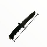 Cuchillo tipo Rambo con hoja de sierra y funda para campismo — imagen 2 de 5
