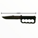 Cuchillo tipo Rambo con funda que incluye pedernal y brújula — imagen 2 de 2