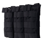 Porta cargador triple negro con montaje sistema molle para chaleco — imagen 2 de 4