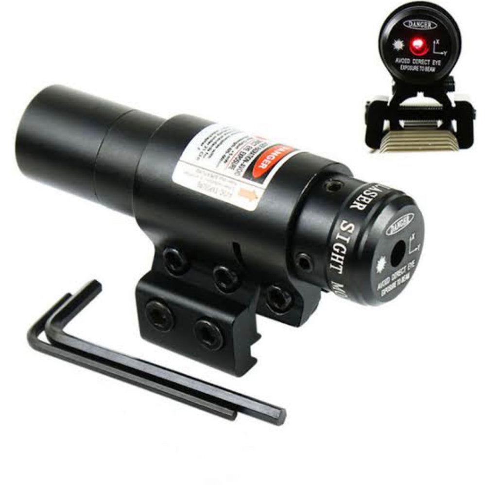 Mira láser punto rojo con riel adaptador universal modelo JG-8