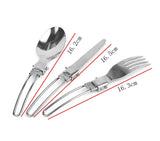 Cubiertos plegables compactos para camping y senderismo — imagen 2 de 4